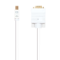 Nanocable Câble Convertisseur Mini DP Mâle vers VGA Mâle 3m - Couleur Blanche