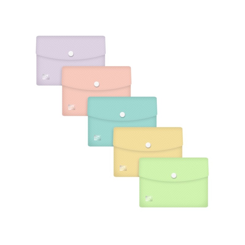 LOT de 5 Broche Oxford Oxfurban A6 PP TR Past STD - Résistante et Durable - Format A6 - Idéale pour Organiser des Documents