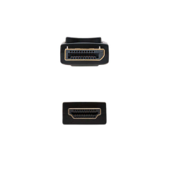 Câble convertisseur Nanocable DisplayPort mâle vers HDMI mâle 3m - Couleur noire