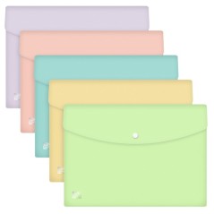 ✅ LOT de 5 Broche Oxford A4 PP Transparente - Résistante et Durable - Taille Standard - Facile à Ouvrir et à en stock