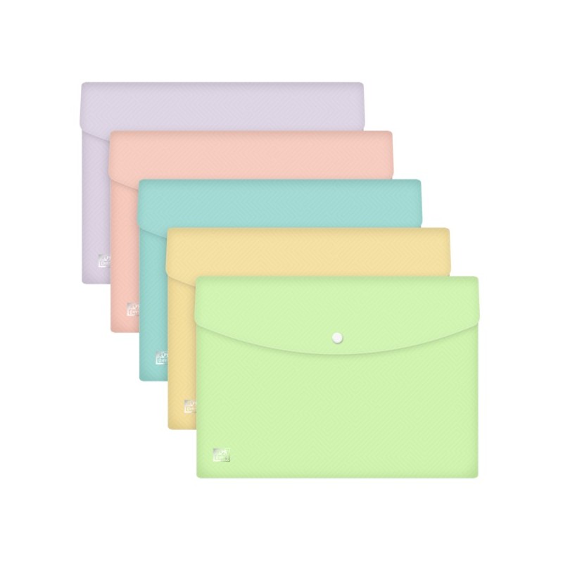 LOT de 5 Broche Oxford A4 PP Transparente - Résistante et Durable - Taille Standard - Facile à Ouvrir et à Fermer