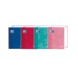 LOT de 5 Oxford School Classic A5+ Europeanbook - Couverture extra rigide - 80 feuilles - Couleurs assorties