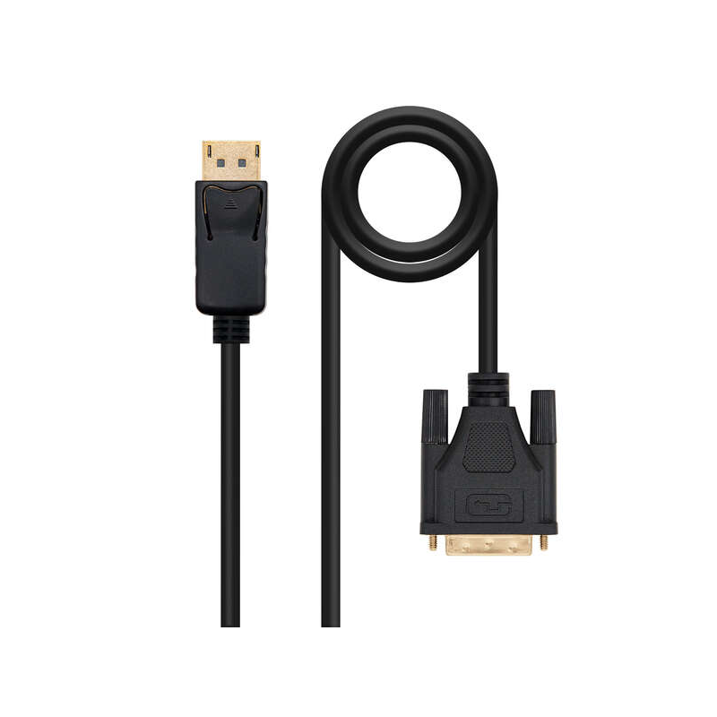 Câble convertisseur Nanocable DisplayPort mâle vers DVI mâle 2m - Couleur noire