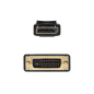 Câble convertisseur Nanocable DisplayPort mâle vers DVI mâle 2m - Couleur noire