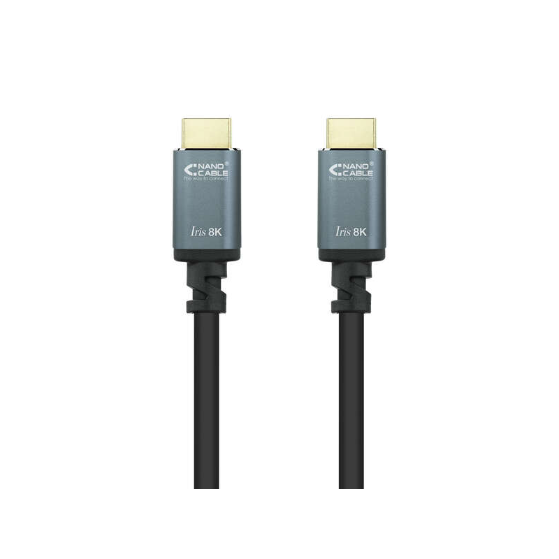 Câble Nanocable HDMI 2.1 Iris 8K A/MA/M 0.5m - Couleur Noir
