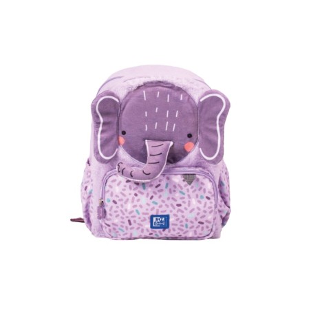 ✅ Oxford Kids Sac à dos enfant 8,5 L Peluche douce au toucher - Design Ellie Elephant - Idéal pour les petits en stock