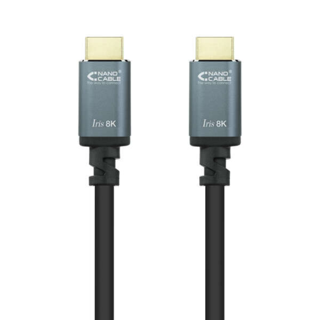 Câble Nanocable HDMI 2.1 Iris 8K A/MA/M - 5 m - Noir