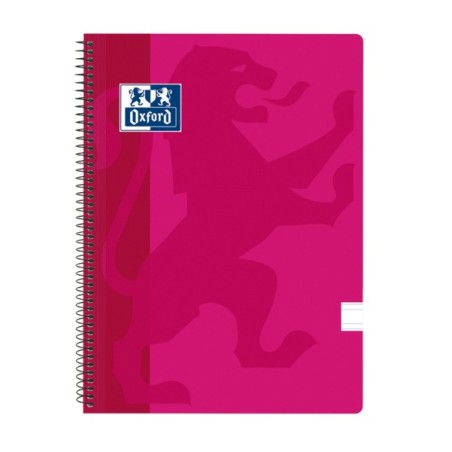 ✅ LOT de 5 Oxford School Classic Spiral Notebook Couverture en plastique Folio – Règle 3.5 avec marge – 80 en stock