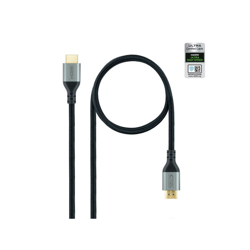 Nanocable Câble HDMI 2.1 Certifié Ultra HS MM 1.5m - Couleur Noir