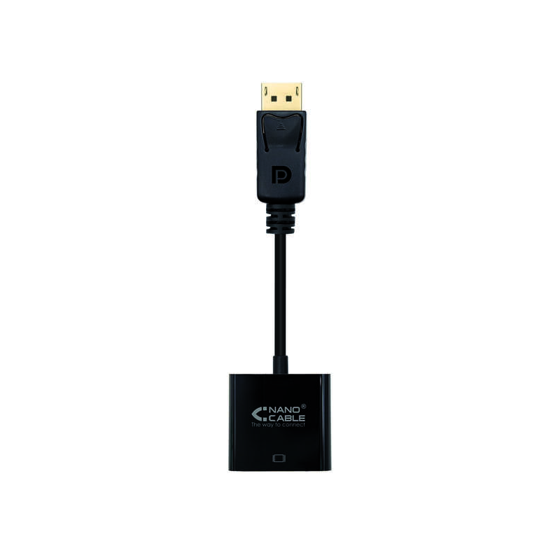 Convertisseur Nanocable Displayport vers SVGA - Displayport /M-SVGA/H - 15 cm - Couleur Noir