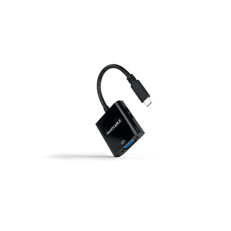 Nanocâble Convertisseur USB-C vers VGA - 10cm - Couleur Noir