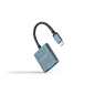 Convertisseur Nanocable USB-C vers VGA - Aluminium - 10cm - Couleur Gris
