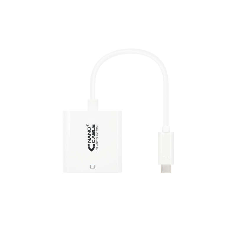 Nanocâble Convertisseur USB-C vers HDMI 4K - 15 CM - Couleur Blanche