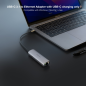 Adaptateur réseau Nanocable USB-C vers Gigabit Ethernet 10/100/1000 Mbps - USB-C 100 W - Aluminium - 18 cm - Gris