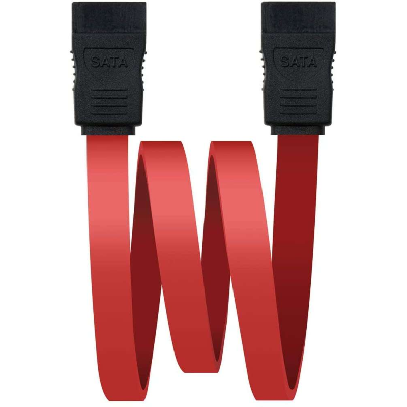 Câble de Données Nanocable OEM SATA 0.50m - Couleur Rouge