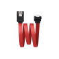 Câble de Données SATA Coudé Nanocable avec Ancres 0.50m - Couleur Rouge
