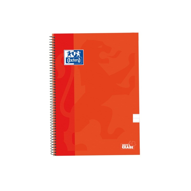 LOT de 5 Oxford School – carnet à spirale classique, couverture Extra rigide, écriture et effacement, Folio 1 ligne avec marge