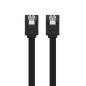 Câble de Données Nanocable SATA III 6Gbps avec Ancres 0.50m - Couleur Noir