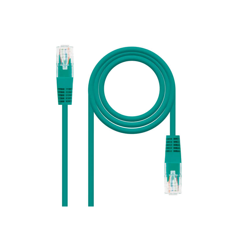 Nanocable Câble réseau Patch cord RJ45 CAT.6 UTP AWG24 - 25 cm - Couleur Vert