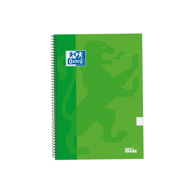 LOT de 5 Oxford School – carnet à spirale classique, couverture Extra rigide, écriture et effacement, folio 4x4 avec marge, 80