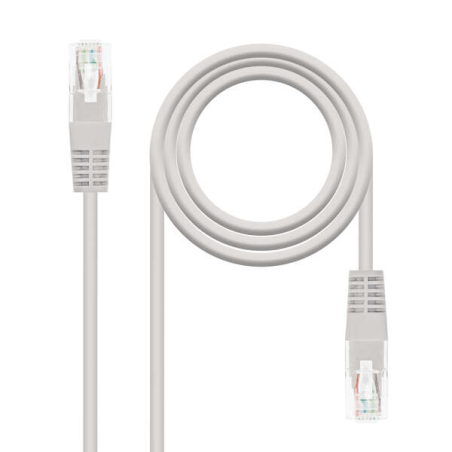Nanocable Cordon De Raccordement De Câble Réseau RJ45 Cat.6 UTP AWG24 0.30m - Couleur Grise