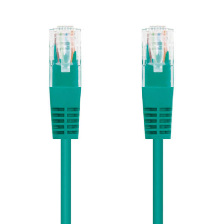 Nanocable Câble réseau Patch cord RJ45 CAT.6 UTP AWG24 - 30 cm - Couleur verte
