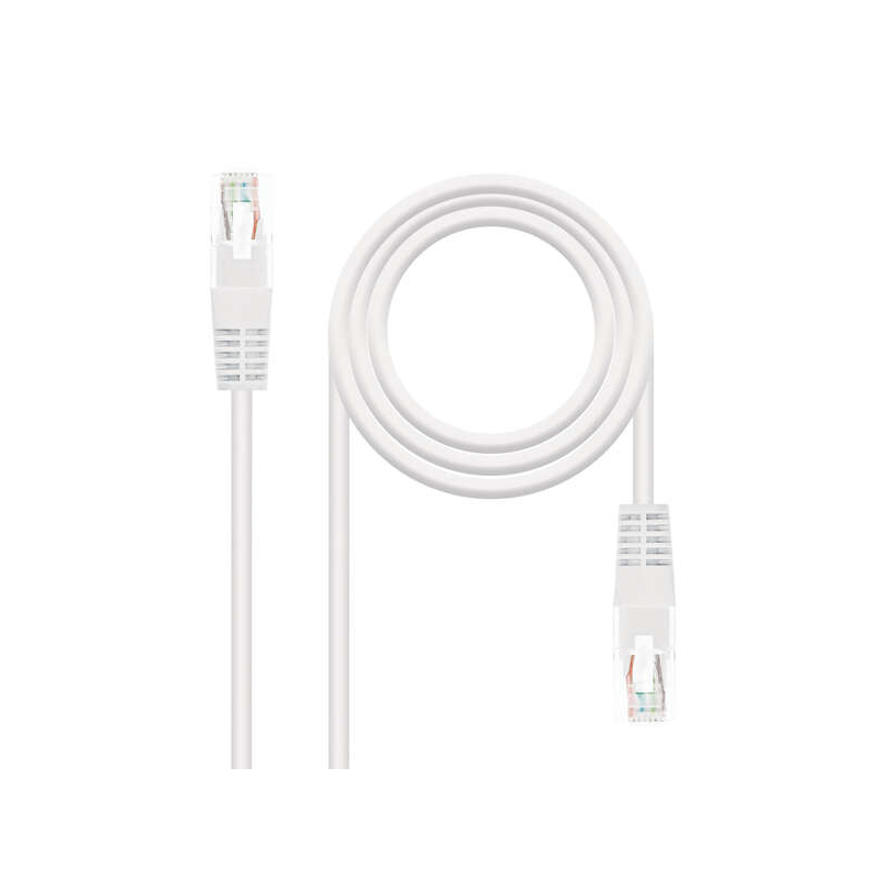 Nanocable Câble réseau Patch Cord RJ45 CAT.6 UTP AWG24 - 30 cm - Couleur Blanc