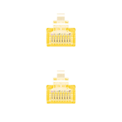 Cordon de raccordement pour câble réseau Nanocable RJ45 CAT.6 UTP AWG24 - 30 cm - Couleur jaune