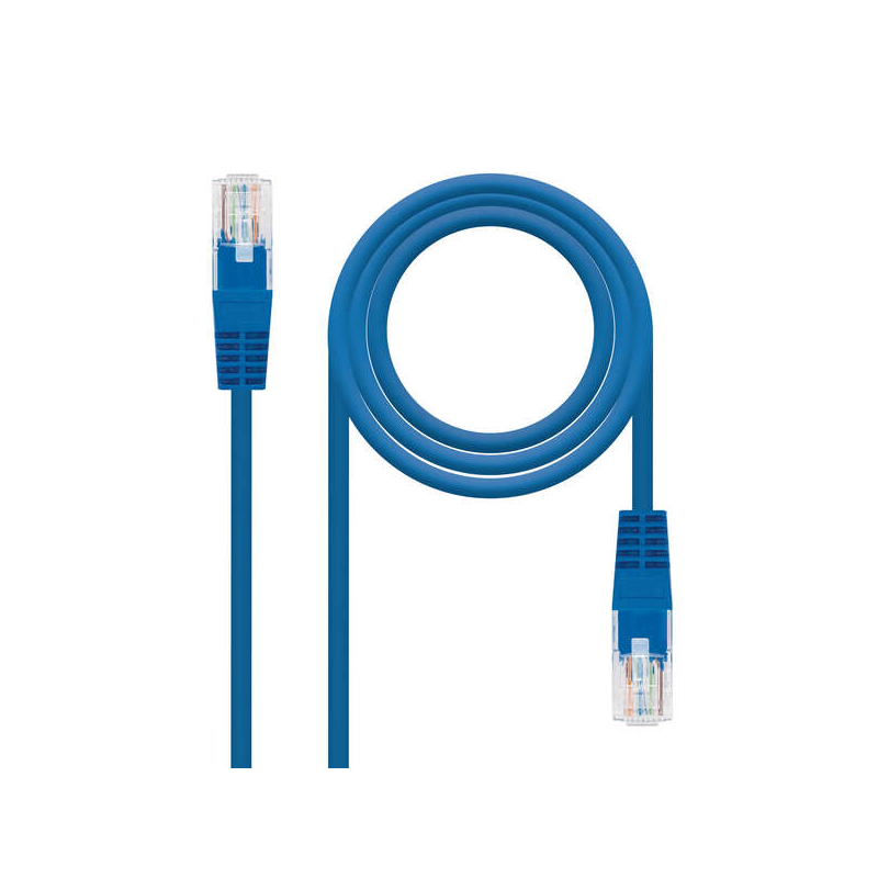 Nanocable Câble réseau Patch cord RJ45 Cat.6 UTP AWG24 1m - Couleur Bleu
