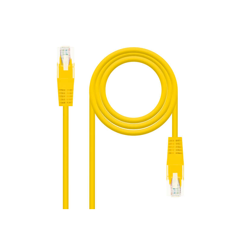 Nanocable Câble Réseau Cordon RJ45 Cat.6 UTP AWG24 3m - Couleur Jaune