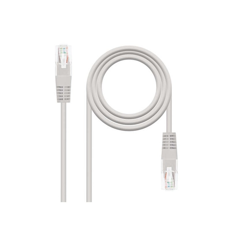 Nanocable Câble réseau Cordon de brassage RJ45 Cat.6 UTP AWG24 15m - Couleur grise