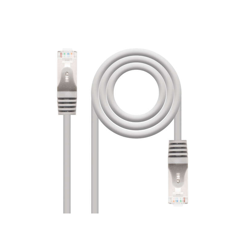 Nanocable Câble réseau Patch cord RJ45 Cat.6 FTP AWG24 1m - Couleur Gris
