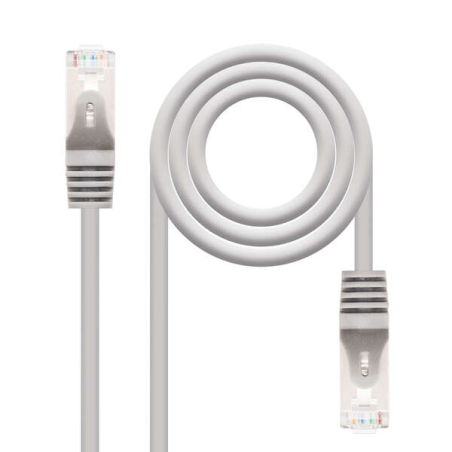 Nanocable Câble réseau Patch cord RJ45 Cat.6 FTP AWG24 1m - Couleur Gris