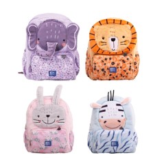 â Sac Ã dos pour enfants Oxford Kids 8,5 L en peluche douce au toucher - Design assorti 4 besties animaux - IdÃ en stock