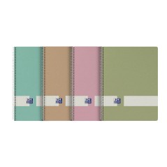 ✅ LOT de 5 Oxford Nature Europeanbook A4+ Relié - 80 Feuilles - 1 Ligne - 2 Marges couleur Plusieurs couleurs en stock