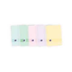 ✅ LOT de 5 Oxford Live & Go Europeanbook A4+ - Couverture plastique - 8 couleurs pastel - 160 feuilles - Organis en stock