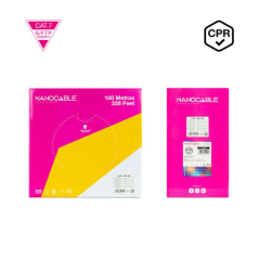 Câble Réseau Nanocable Cat.7 600Mhz LSZH SFTP PIMF AWG23 100m - Couleur Orange