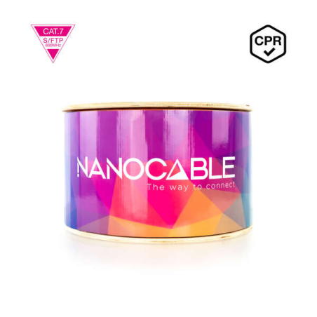 Câble Réseau Nanocable Cat.7 600Mhz LSZH SFTP PIMF AWG23 305m - Couleur Orange
