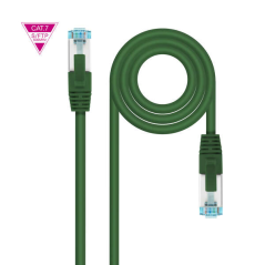 Nanocable Câble Réseau Cat.7 LSZH SFTP PIMF AWG26 50cm - Couleur Verte