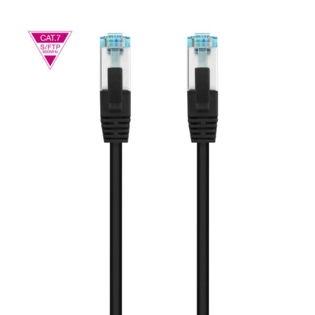 Nanocable Câble Réseau Cat.7 LSZH SFTP PIMF AWG26 25cm - Couleur Noir