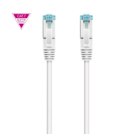 Nanocable Câble Réseau Cat.7 LSZH SFTP PIMF AWG26 30cm - Couleur Blanche