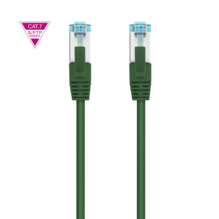Nanocable Câble Réseau Cat.7 LSZH SFTP PIMF AWG26 1m - Couleur Verte