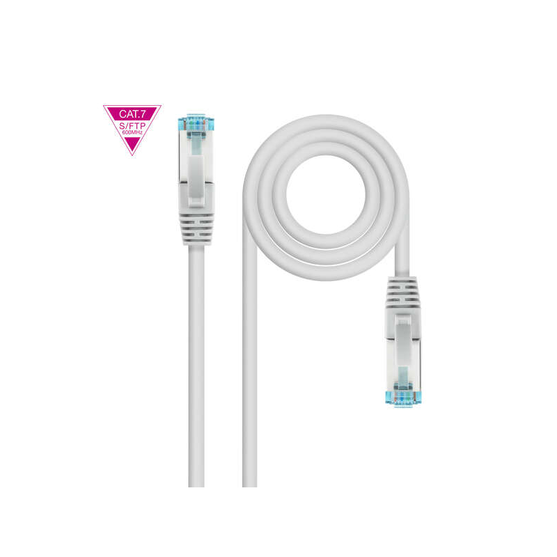 Nanocable Rouge Patch Cord Cat.7 LSZH SFTP PIMF AWG26 25m - Couleur Gris