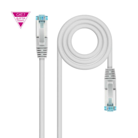 Nanocable Rouge Patch Cord Cat.7 LSZH SFTP PIMF AWG26 25m - Couleur Gris
