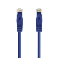 Cordon de raccordement pour câble réseau Nanocable RJ45 LSZH Cat.6a UTP AWG24 0,50 m - Couleur bleue