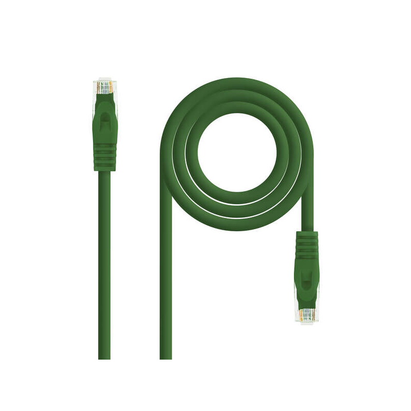 Cordon de raccordement rouge Nanocable LSZH Cat.6A UTP AWG24 25cm - Couleur verte