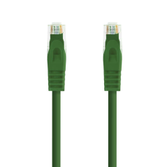 Cordon de raccordement rouge Nanocable LSZH Cat.6A UTP AWG24 25cm - Couleur verte