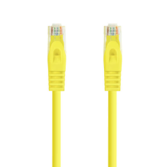 Cordon de raccordement réseau Nanocable LSZH Cat.6A UTP AWG24 25cm - Couleur jaune