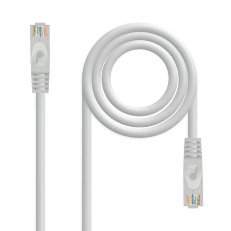 Cordon de brassage rouge Nanocable LSZH Cat.6A UTP AWG24 - 30cm - Couleur grise
