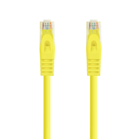 Cordon de raccordement réseau Nanocable LSZH Cat.6A UTP AWG24 30cm - Couleur jaune